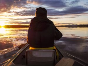 Canoeing by Wildmaker Lapland by Valtteri