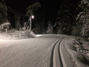 SkiingFirstSnowTrackEvening MarkusPietikainen DiscoverMuonio